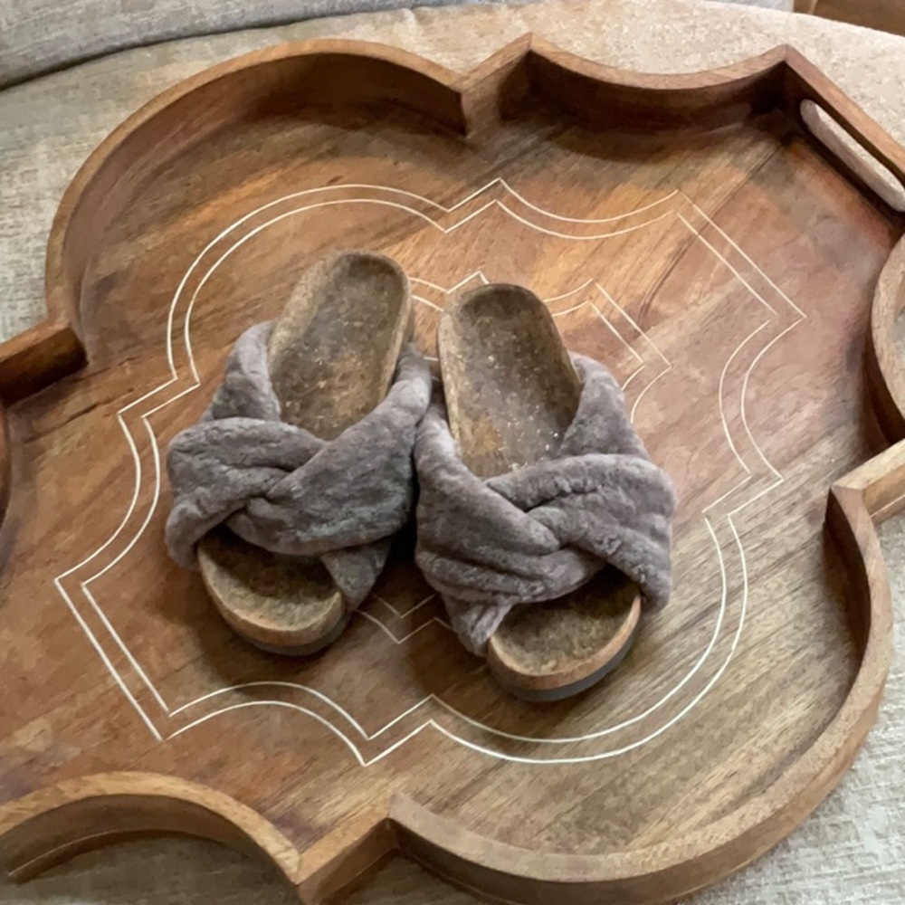 Vince Shearling Slipper Slip Ons
